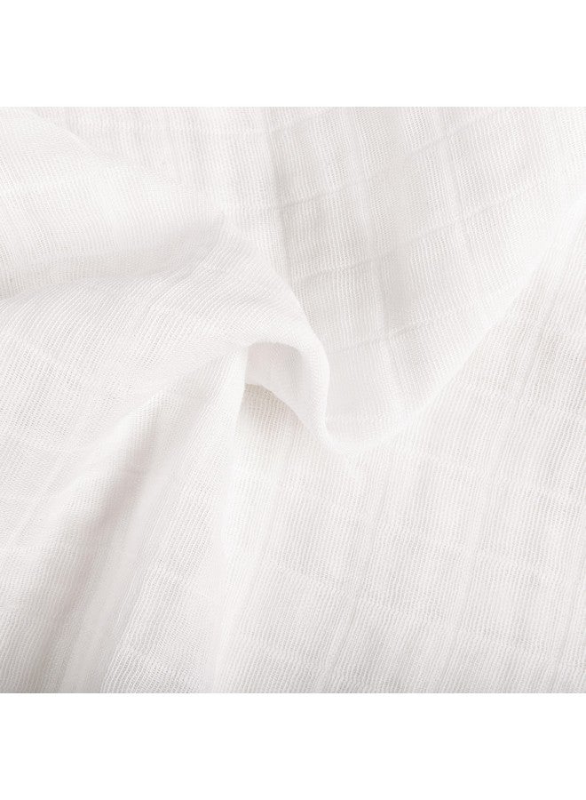 Babyletto Muslin Baby Bassinet Sheets for Girls & Boys - GOTS Certified Breathable Organic Cotton Bassinet Cover - Baby Boy Bassinet Sheets Rectangle - 360° Fitted Bedside Bassinet Sheets, White - Image 5