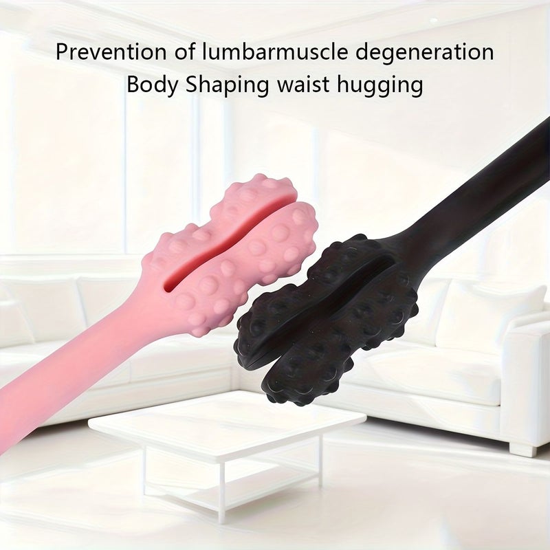 Black Silicone Percussion Massage Hammer for Shoulders Neck and Back - Image 4