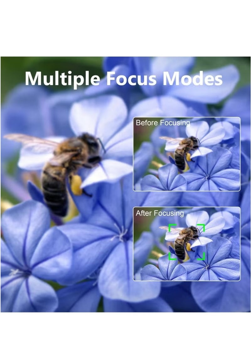 Makrystorm Digital Camera, 5K Point and Shoot Digital Cameras with 128GB SD Card, 75MP Digital Camera for Photography and Video, Vlogging Camera with 3'' Flip Screen, 18X Digital Zoom Cameras Digital for Kids Boys Girls - Image 5