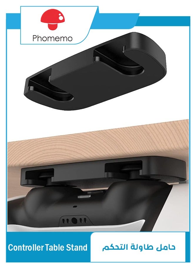 Controller Table Stand for PS5 PS4 Controller Under Desk Mount for DualSense and DualShock 4 Controller Holder Table Organize and Desk Management