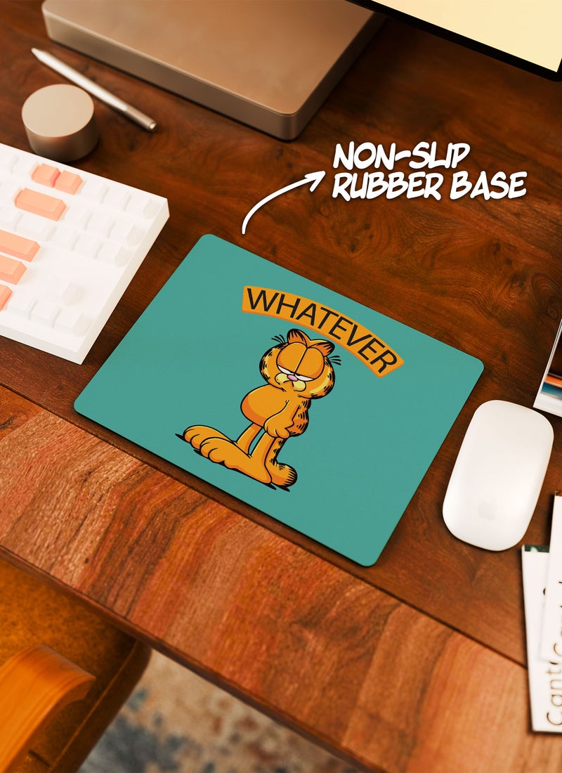 LOUD UNIVERSE Rectangular Desk Mouse Pad Whatever Garfield Non-Slip Rubber Base Mouse Pad - Image 3
