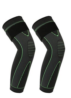 Generic Adjustable Leg Guards Wraps, Knee Braces Sleeves Leg Compression Sleeves for Working Out and Injury Prevention, Protection Shin Guards for Basketball Football Running Trainning  - Image 3