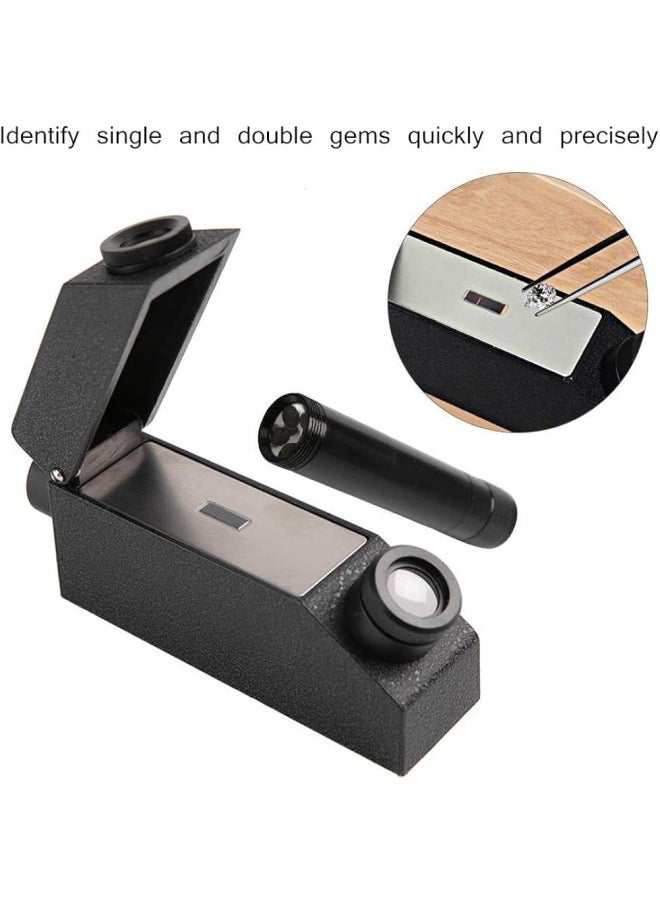 klarako - Gem Refractometer,Jewelry RHG181 1.30-1.81 Professional Gemstone ldentification Gem Refractometer with 3ml Reflective Index Fluid for Gemologists Travel/Portable Lab Suitcase. - Image 1