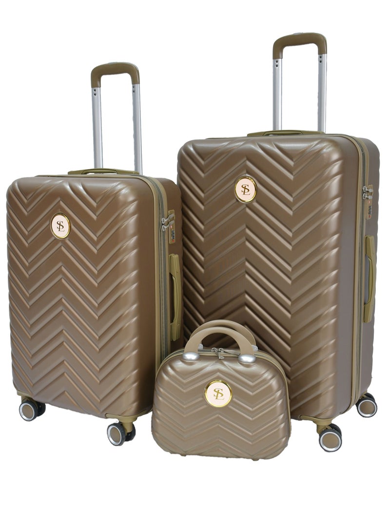 Star Line  Unisex Luggage Hard Trolley Travel Bags 4 Pieces Set Sizes 14/20/24/28 Grey - Image 2