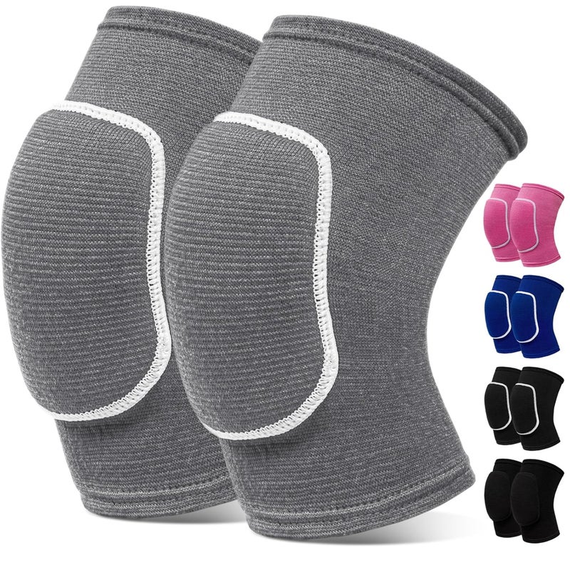 RYBTB Volleyball Knee Pads,Knee Pads for Women,Men,Kids,Girls,Knee Brace for Basketball Volleyball Football Dance Yoga Tennis Running Cycling Workout Climbing (Gray, Large) - Image 1