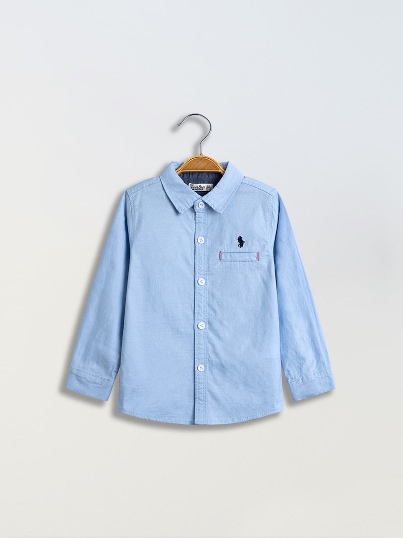 Boys' Shirt Factory Boy Baby Cotton Stretch Top Casual Children'S Cotton Shirt Trade - Image 3