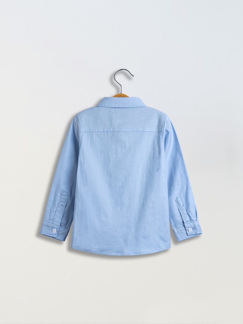 Boys' Shirt Factory Boy Baby Cotton Stretch Top Casual Children'S Cotton Shirt Trade - Image 4