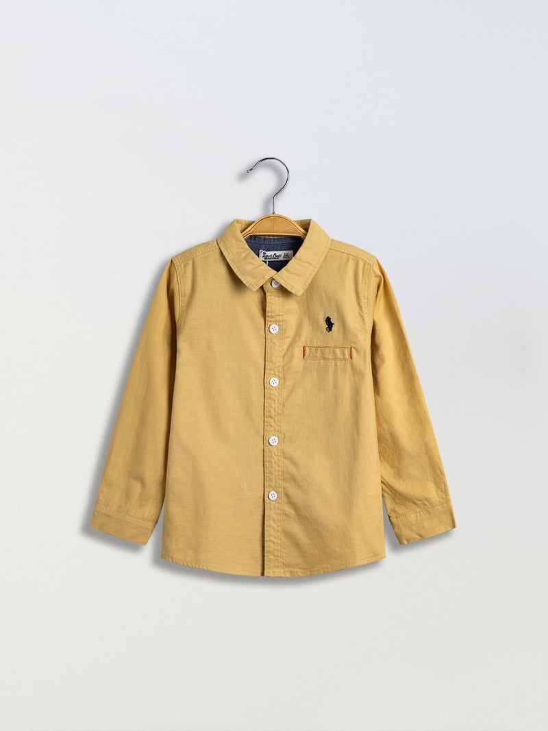 Boys' Shirt Factory Boy Baby Cotton Stretch Top Casual Children'S Cotton Shirt Trade - Image 1