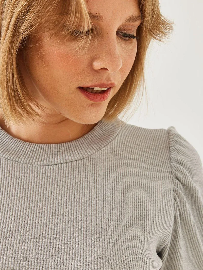 Bianco Lucci LUCCI Drape Detailed Basic Top