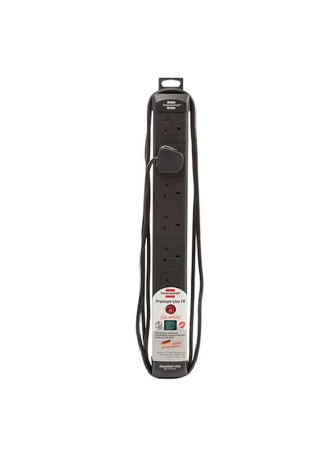 Brennenstuhl 6-Way Premium Line Extension Cord Black 3m  - Image 2