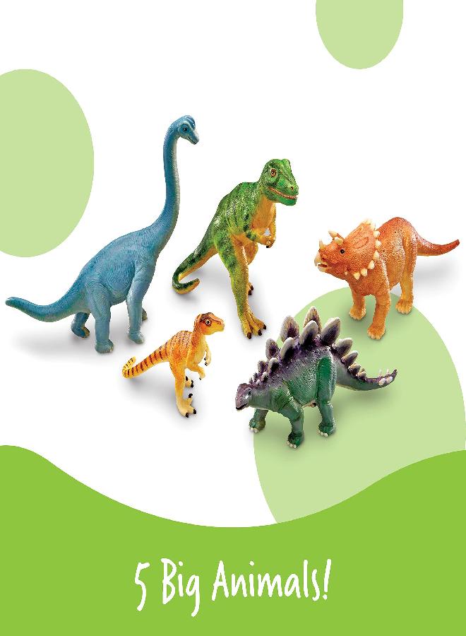 Learning Resources Learning Resources Jumbo Dinosaurs - 5 Pieces, Ages 3+ Toddler Learning Toys, Dinosaurs for Toddlers, Dinosaurs Figures, Kids' Play Dinosaur - Image 2