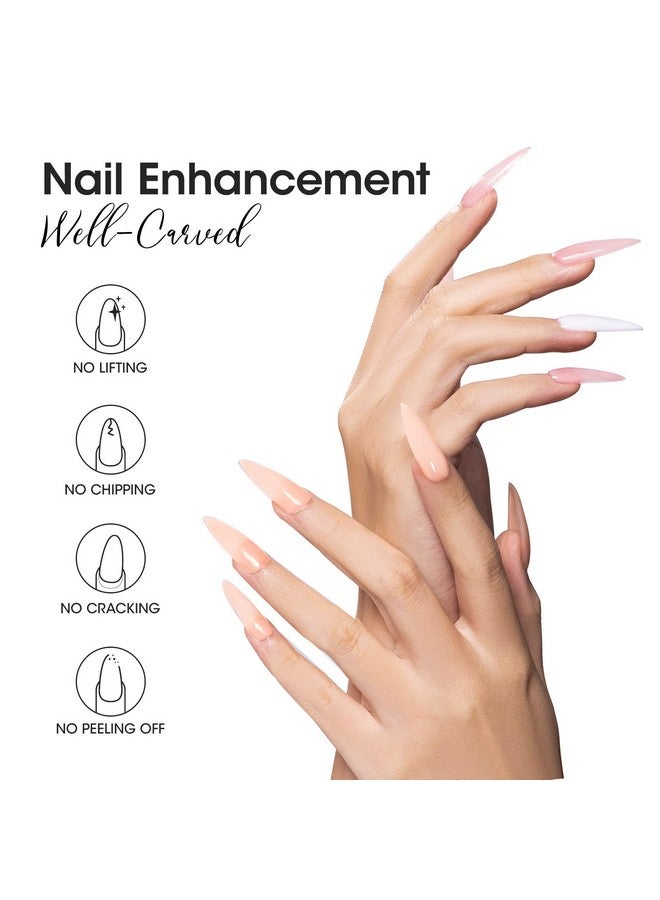 Gellen Builder Gel Kit - Nail Extension Gel Nude Pinks White Light Orange Builder Nail Gel Kit 4 Colors Hard Nail Gel Builder 15Ml