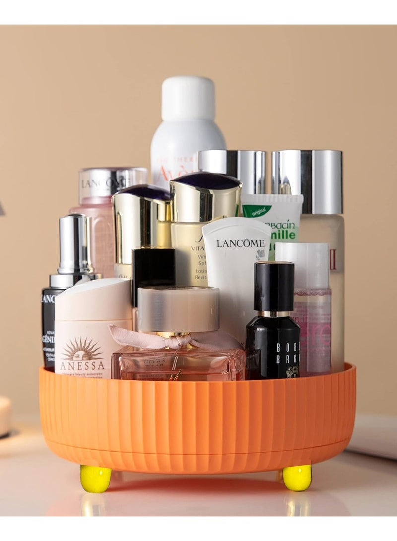 Multi-Use Carousel and Organizer with 360° Rotating Tray for Convenient Storage of Cosmetics, Toiletries, Jewelry, Makeup, Kitchen Items, and More - Image 1