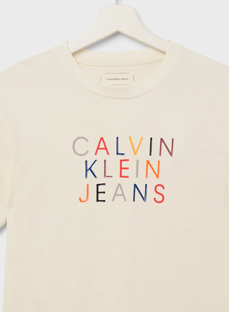 Calvin Klein Jeans Youth Logo Graphic T-Shirt