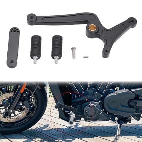 Aferrizu Heel Toe Shifter Aluminum FrontRear Gear Shift Lever for Indian Scout and Scout Sixty 20152024 Accessories Motorcycle Shifter Foot Pegs Black - Image 3