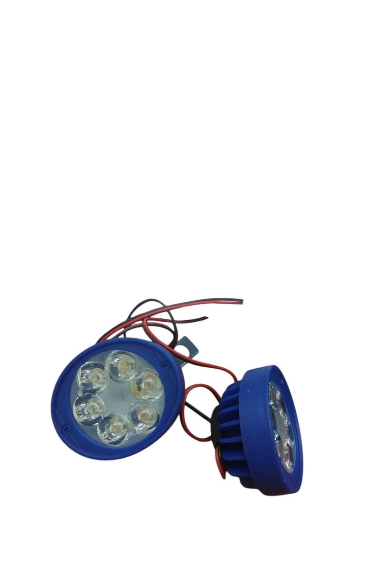 LED lantern set, 2 pieces, 6 , blue plastic, strong lighting - Image 2
