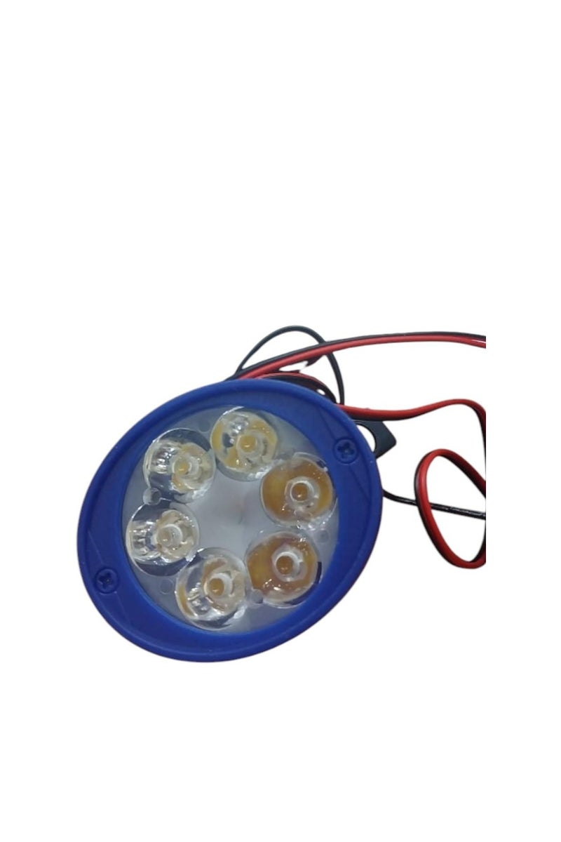 LED lantern set, 2 pieces, 6 , blue plastic, strong lighting - Image 4