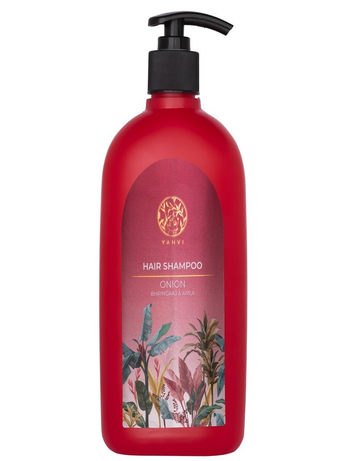 Yahvi Onion Shampoo | Anti Hair Fall Shampoo | Ayurvedic Bhringraj Shampoo With Amla | Paraben Free & Cruelty Free | 500 Ml - Image 1