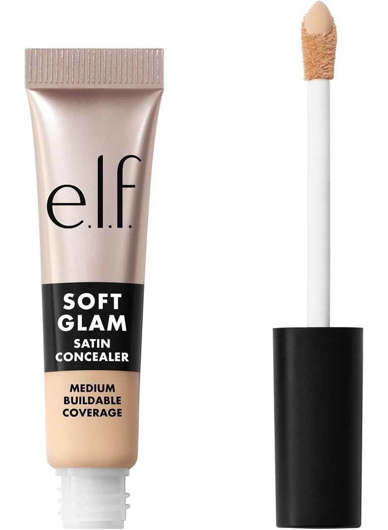 elf Soft Glam Satin Concealer: medium coverage for blemishes and under-eye areas, crease-resistant, and long-lasting. - Image 1