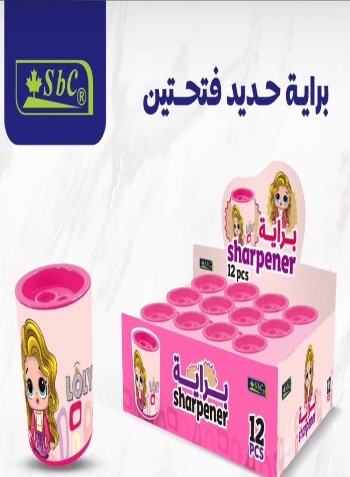 اس بي سي براية أقلام رصاص ذات فتحتين متعددة الالوان