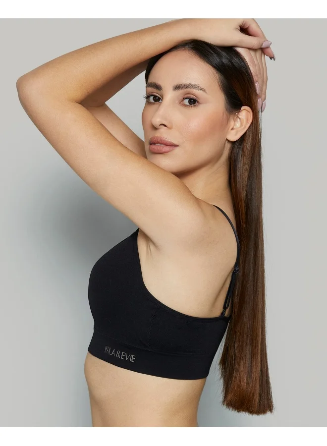 Isla & Evie  La Senza Moulded Black Sports Bra for Women | Best Price UAE