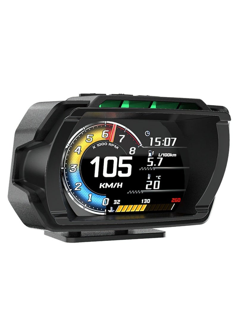 Generic - A580 GPS+OBD2 Smart Car HUD Head Up Display, Digital Speed Voltage Auto Gauge, Oil Water Temp RPM Turbo Gauge - Image 1
