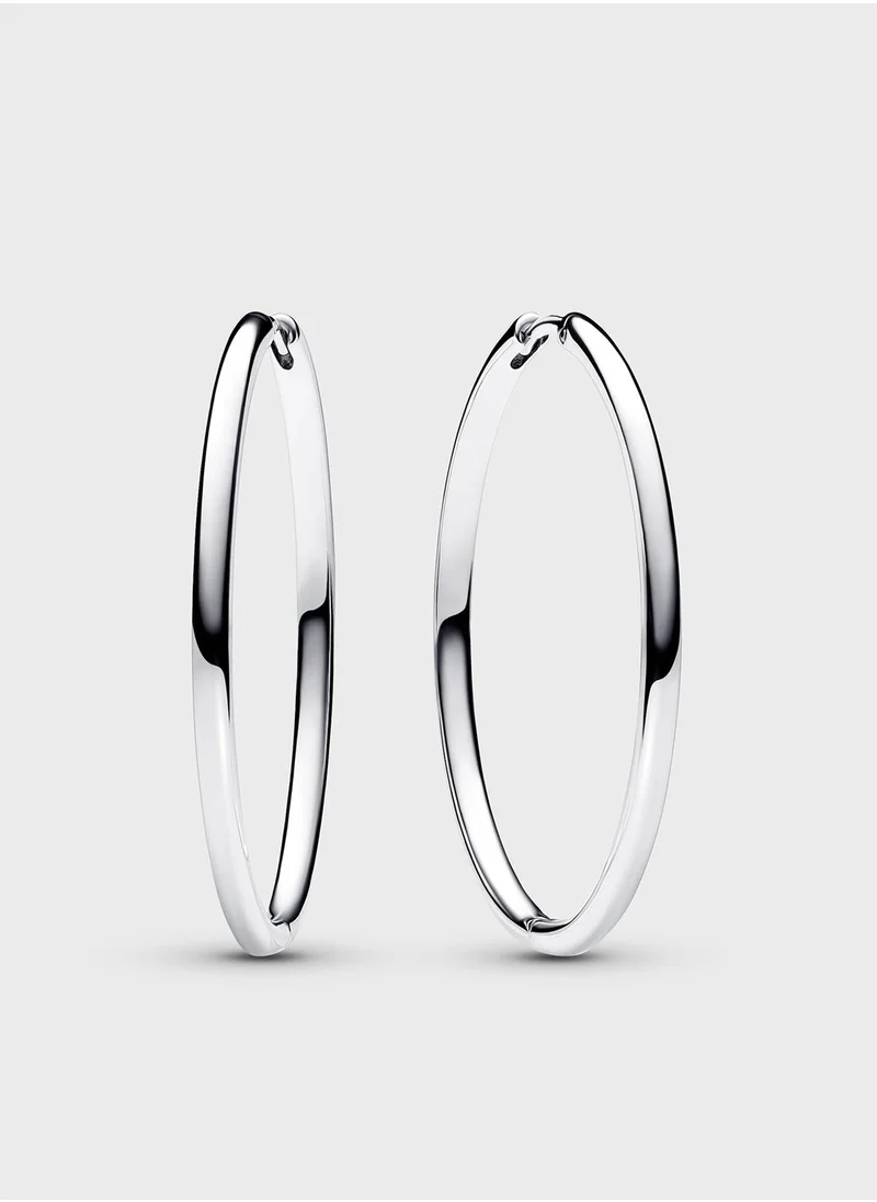 باندورا Pandora Moments 40 Mm Charm Hoop Earrings