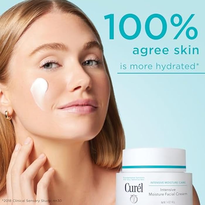 Curel Japanese Skin Care Intensive Face Moisturizer Cream, Hydrating Face Lotion for Dry to Very Dry Sensitive Skin, Anti-Aging, Fragrance-Free, Anti-Wrinkle Japanese Skin Care, 1.4 Oz - Image 2