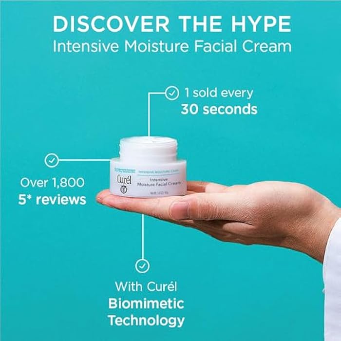 Curel Japanese Skin Care Intensive Face Moisturizer Cream, Hydrating Face Lotion for Dry to Very Dry Sensitive Skin, Anti-Aging, Fragrance-Free, Anti-Wrinkle Japanese Skin Care, 1.4 Oz - Image 4