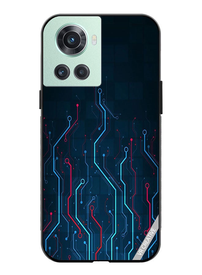 VR CREATIVE Protective Case Cover For OnePlus 10R Electronic Circuit Boards_ Design Multicolour - Image 1