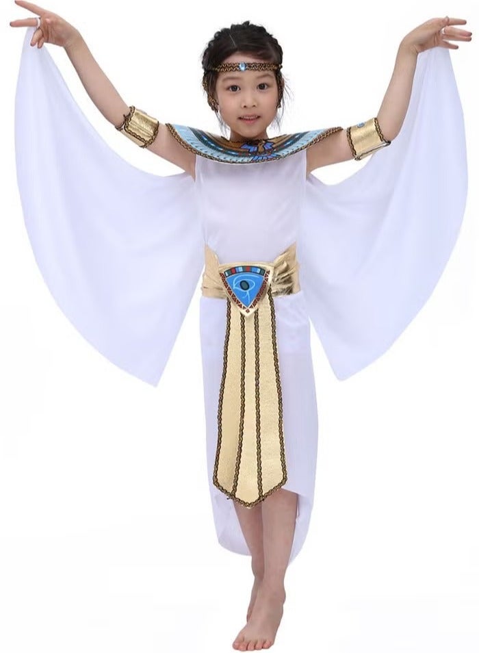general Girl Ancient Egyptian Princess Dress Cosplay Costume With Accessories For Kids Carnival Party Costume Dress - Image 1