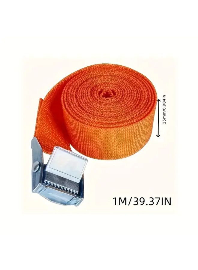 4pcs Heavy Duty Cargo Straps With Metal Buckles Adjustable Bike Rack Tie Downs - Image 4