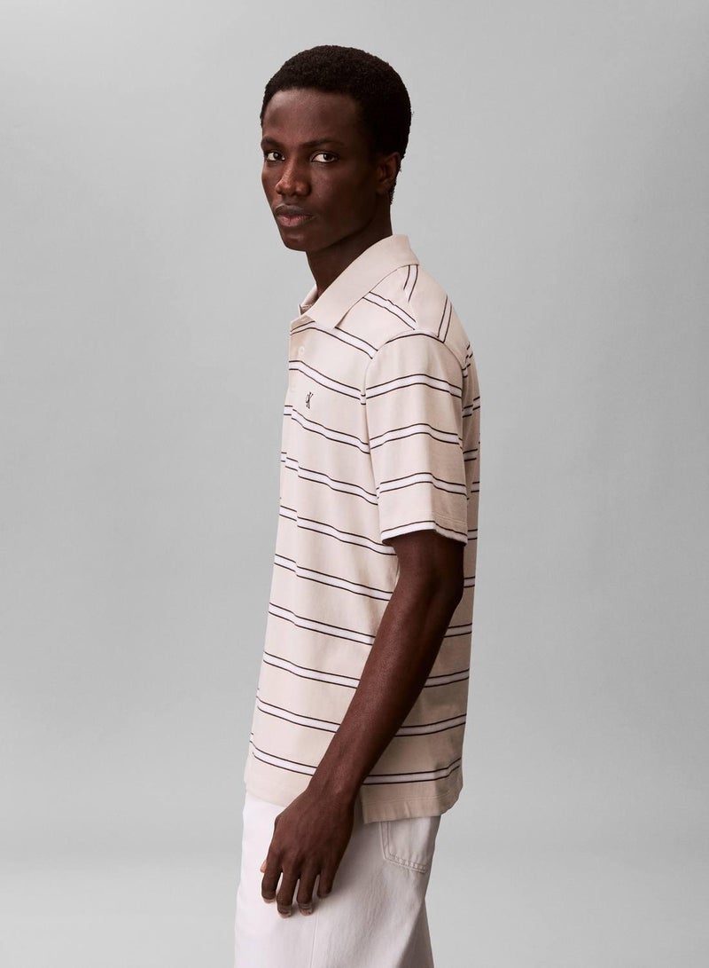 Calvin Klein Jeans Jersey Stripe Polo Shirt - Image 4