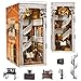 MiniCity DIY Book Nook Kit Miniature Dollhouse Booknook Kit 3D Wooden Puzzle Bookend Bookshelf Insert Decor with LED Light for Teens and Adults Law Library - Image 2
