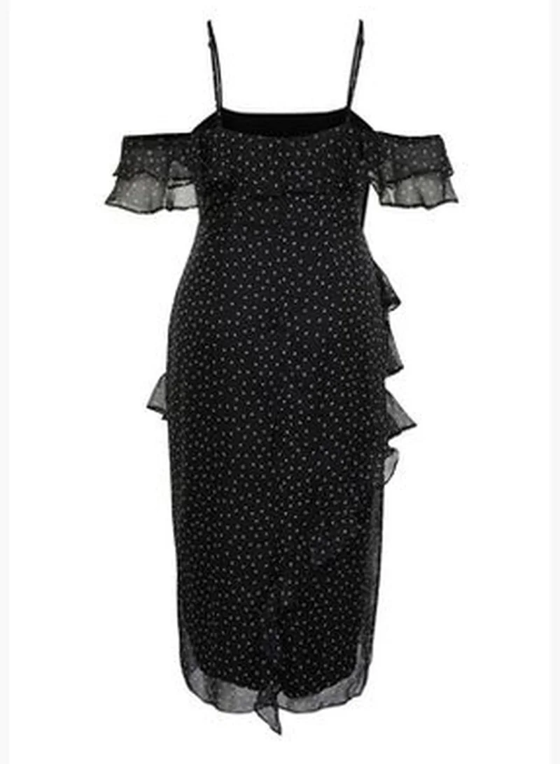 trendyol Ruffled Polka Dot Dress