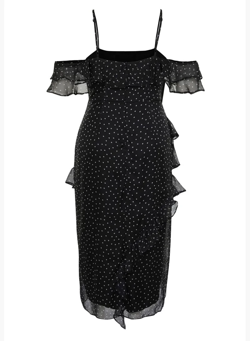 trendyol Ruffled Polka Dot Dress