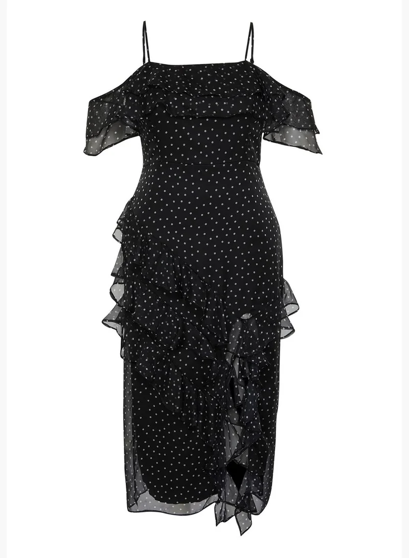 trendyol Ruffled Polka Dot Dress