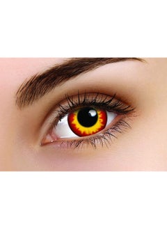 ColourVUE Crazy lenses - Wild Fire Cosplay Lenses Yearly Disposable - 2 Lenses  - Image 1