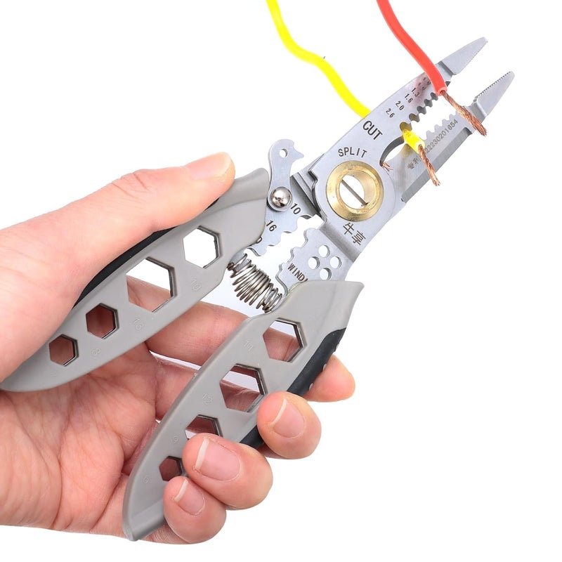A AND S Tools AS TOOLS SHOP 7Inch Wire Stripper Topnotch Professional Gift for 2024 Explore the Latest 4in1 Wire Strippers Cutting Stripping Crimping and Splitting Tools - Image 1