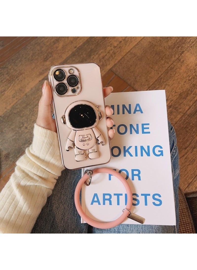 TahTicMer Xiaomi Redmi 9c Compatible Case Astronaut Ring Hidden Stand Silicone Holder Foldable Laser TPU  - Image 4