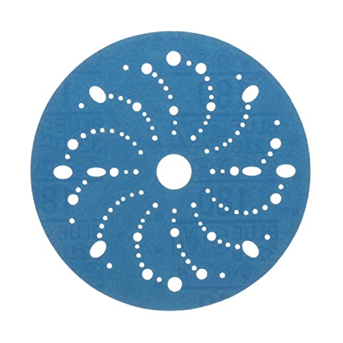 3M Hookit Blue Abrasive Disc 321U Multi-Hole, 36176, 6 in, 180, 50 Discs - Image 2