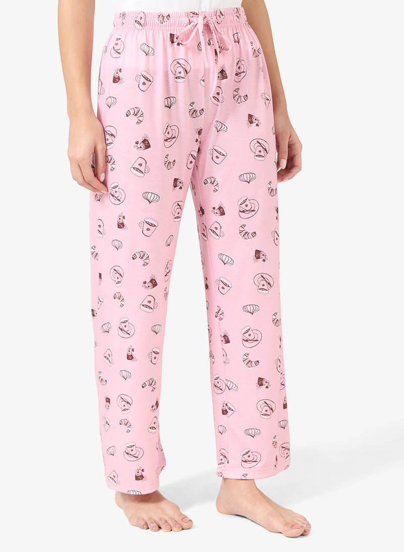 Ginger Cotton Floral T-shirt & Pyjama Set - Image 4