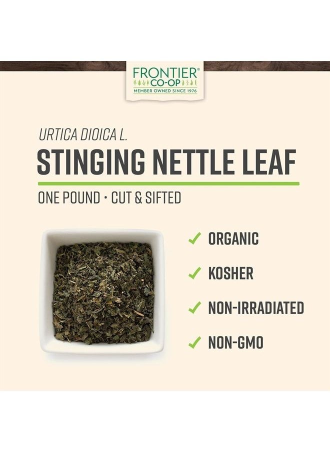 Frontier Co-op - Nettle, Stinging Leaf, Cut & Sifted, Certified Organic, Kosher | 1 lb. Bulk Bag | Urtica dioica L. - Image 1