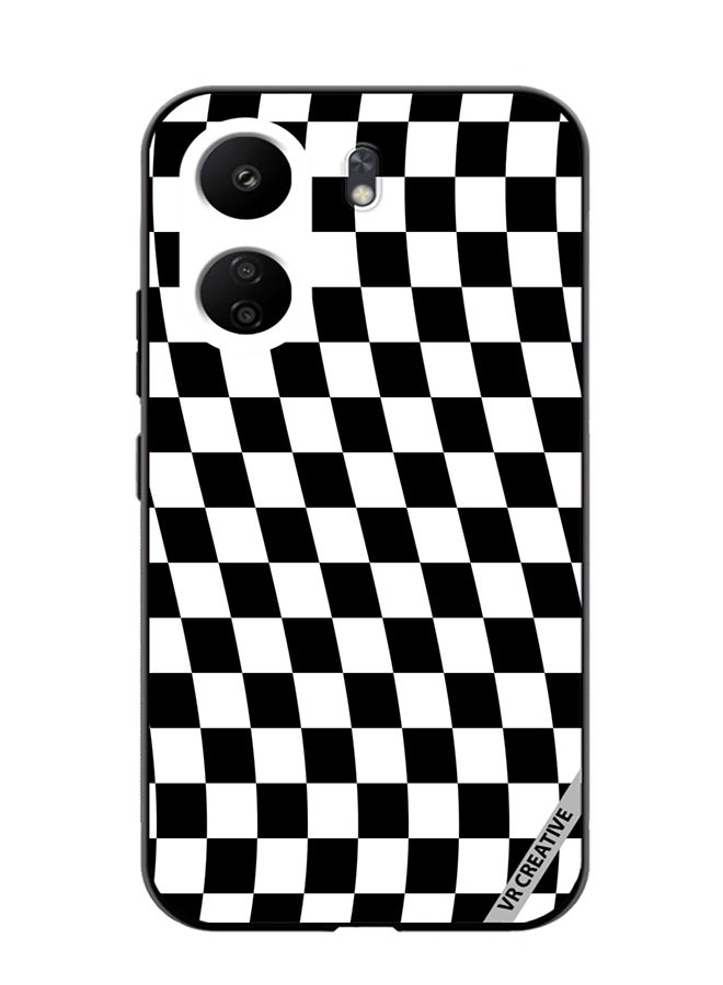 VR CREATIVE Protective Case Cover For Xiaomi Redmi 13C Checkered Design Multicolour - Image 1