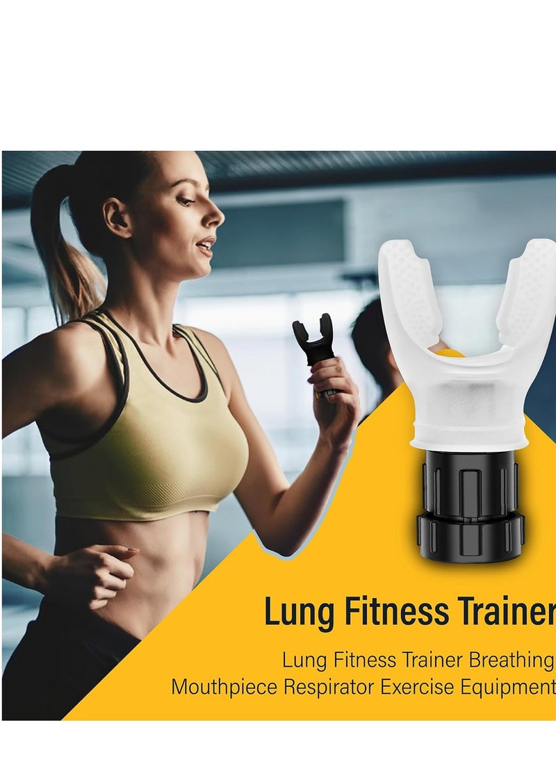 General Lung Breathing Training Device, Air Therapy Device, Improve Physique, Adjustable Exercise Trainer for Fitness Training, Easy to Use, Suitable for Daily Care and Exercise（white）  - Image 3