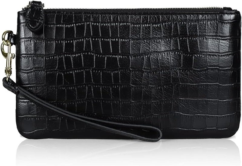 befen Genuine Leather Wristlet Clutch RFID Blocking Bag Cell Phone Wallet Purse Wristlet Wallet Purses and Handbags for Women - Image 1