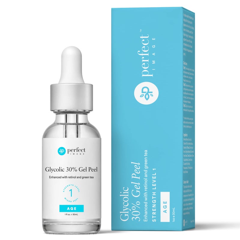 PERFECT IMAGE Glycolic Acid 30% Gel Peel - Enhanced with Retinol and Green Tea Extract (Professional Chemical Peel)- 1 fl oz 30mL - Image 1