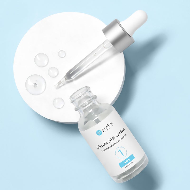 PERFECT IMAGE Glycolic Acid 30% Gel Peel - Enhanced with Retinol and Green Tea Extract (Professional Chemical Peel)- 1 fl oz 30mL - Image 2