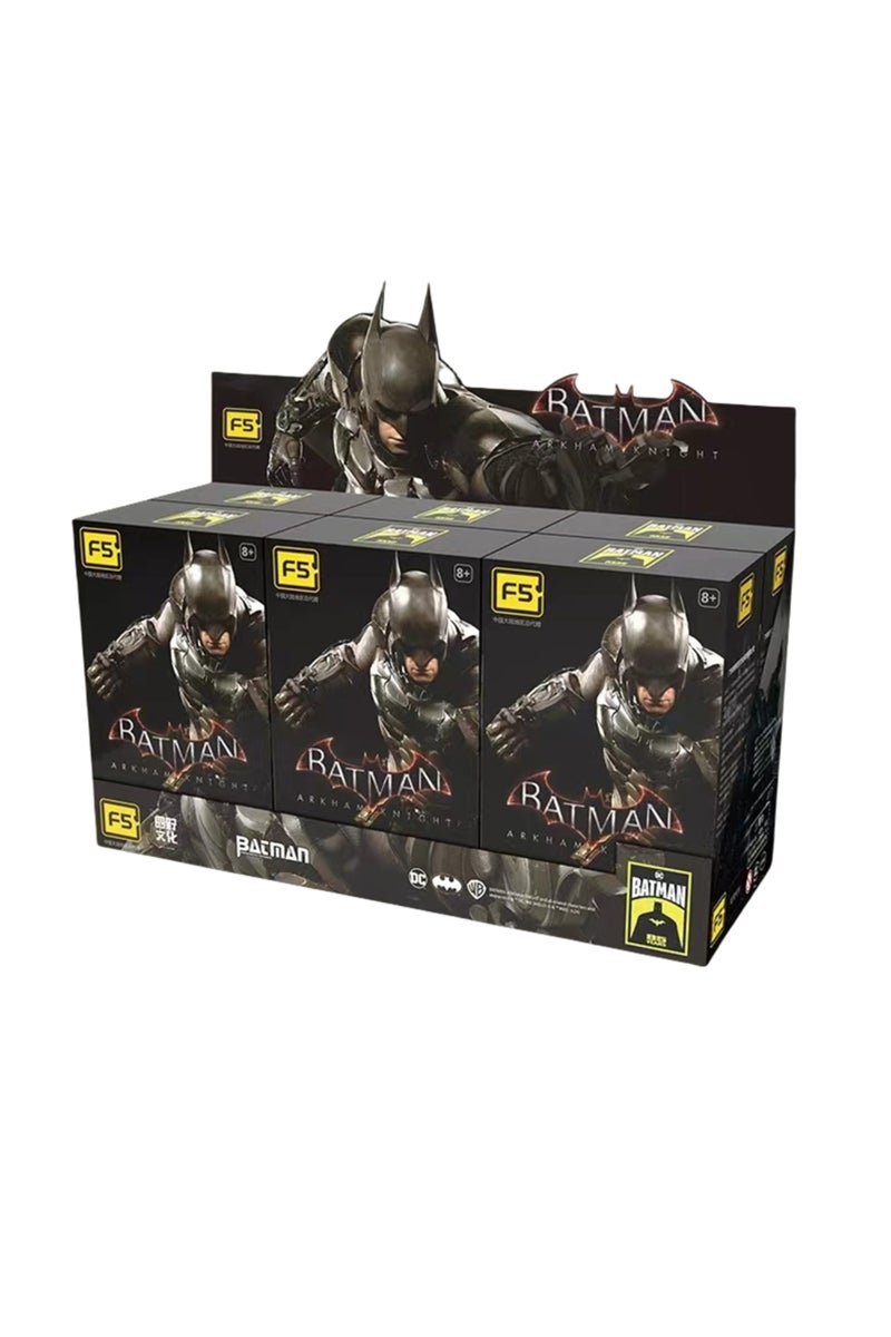 6PCS SET Rouno Original Batman Arkham Knight Deathstroke Red Hood Blocks Bricks Action Figure Buildi