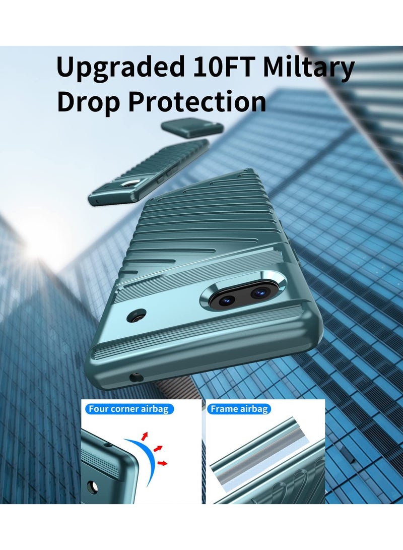 SYOSI Dual Guard for Google Pixel 6a Case, Shockproof Protection Dual Layer Case for Google Pixel 6a (Green) - Image 4